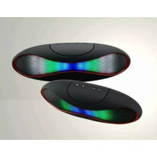 LED Dazzle Light Rugby Shape Stereo Bluetooth Pill Speaker (BK1015)